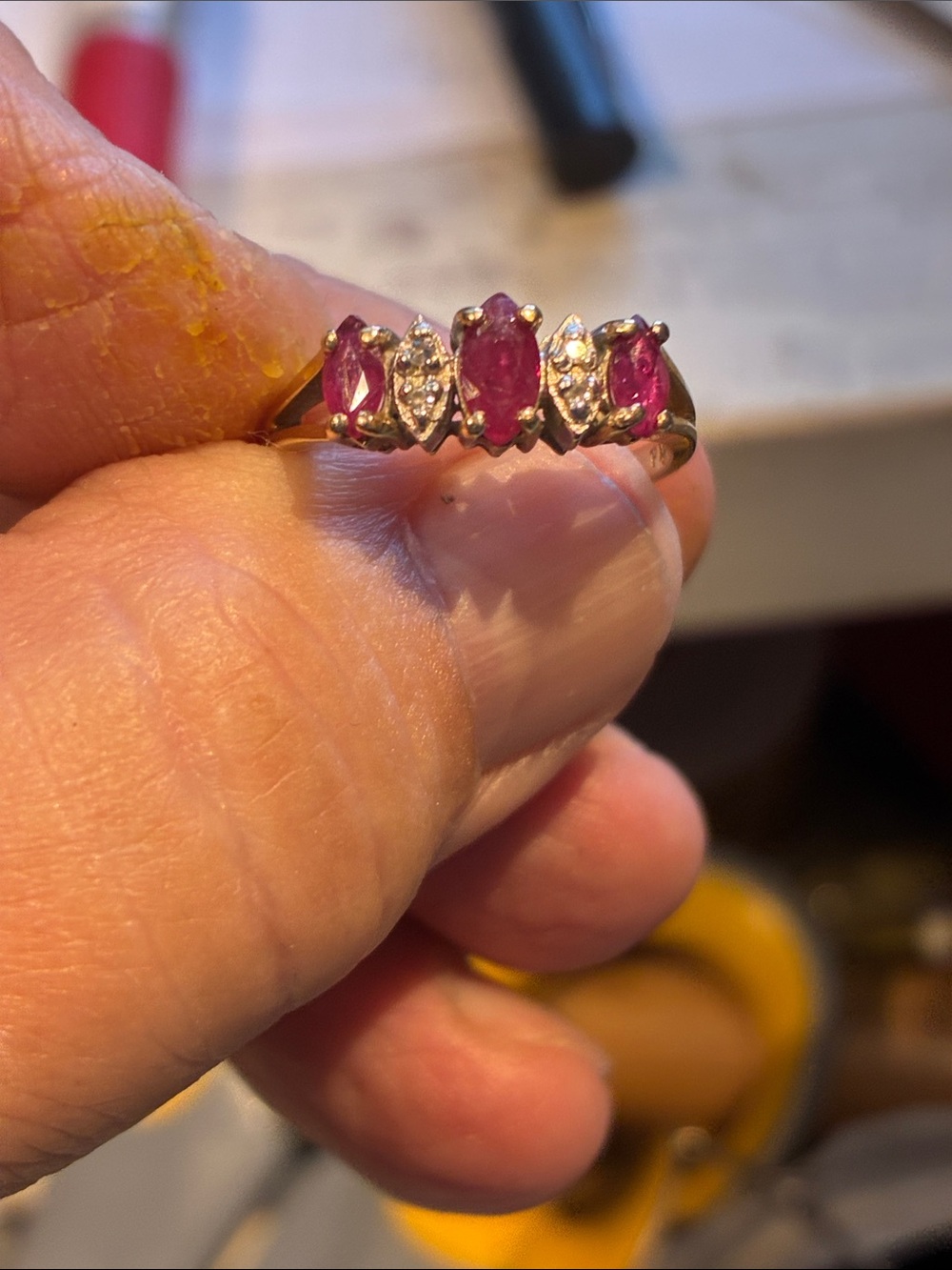 10K Ruby and Diamond Ring. Size 6
1.77 Grams
